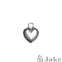 15X11 mm Volume Heart Pendant. 2 mm ring