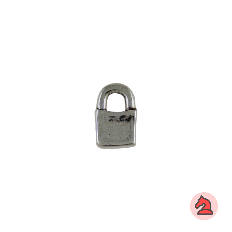Smooth padlock - Sale in bag of 20 unitsApproximate size 24X15 mm, Hole 7X6 mm
