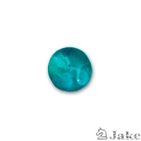 15mm Round faceted turquoise resin | Resin Beads - Pack of 5 units